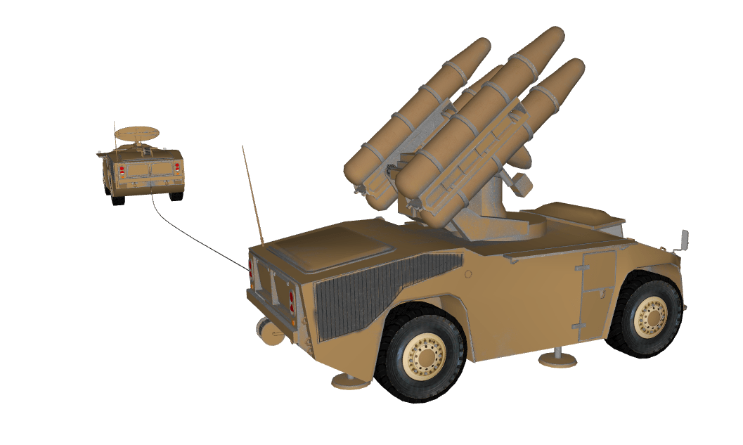 Crotale SAM system completed - GKABS 3d Models